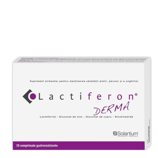 Lactiferon Derma - Συμπλήρωμα Διατροφής για την Ακμή, 30 δισκία